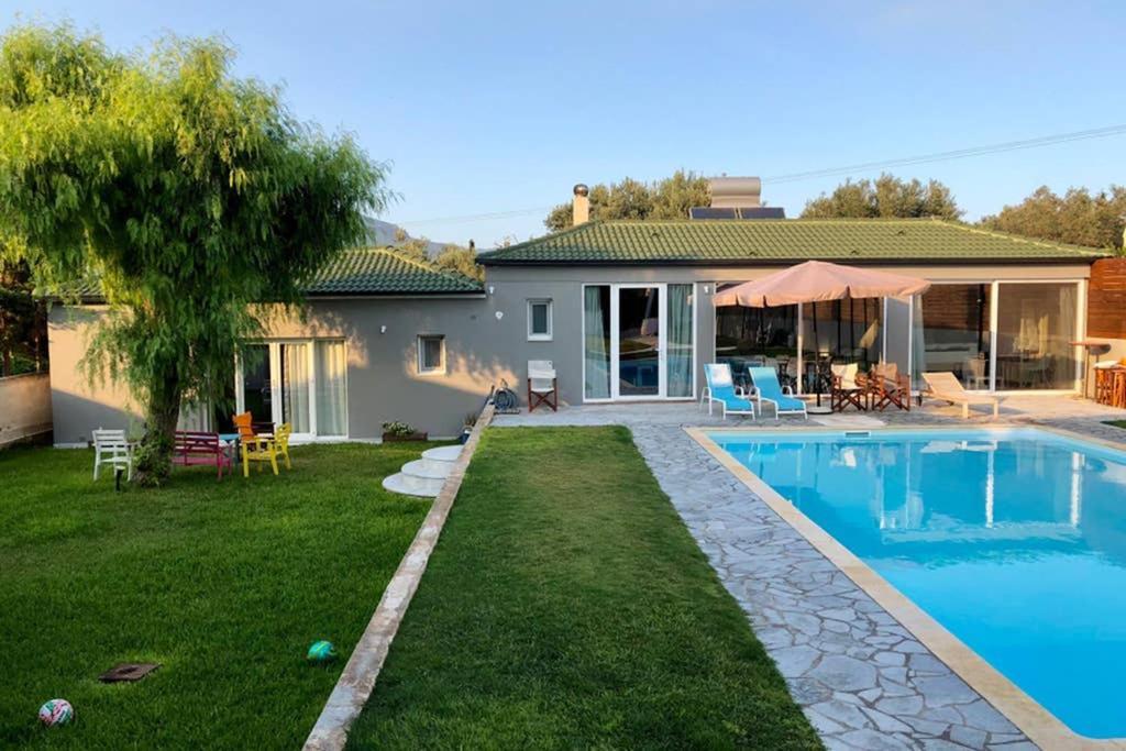 Sunlit Pool House Posidhonía Exterior foto
