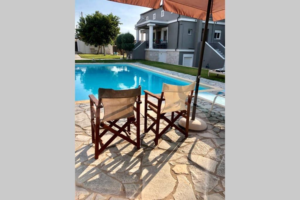 Sunlit Pool House Posidhonía Exterior foto